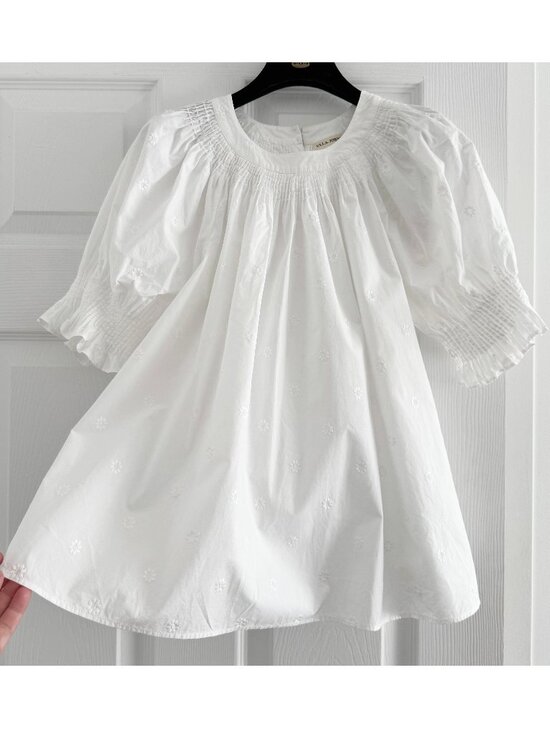 Tops - Ulla Johnson "Lennie" Embroidered White Cotton Top, size 4
